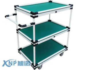 鋁型材精益管周轉(zhuǎn)車在汽車工廠的應(yīng)用